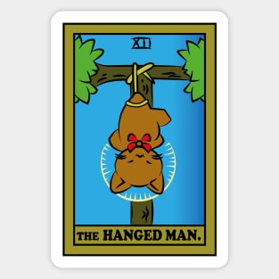 TAROT CARDS | THE HANGED MAN. | CAT Sticker